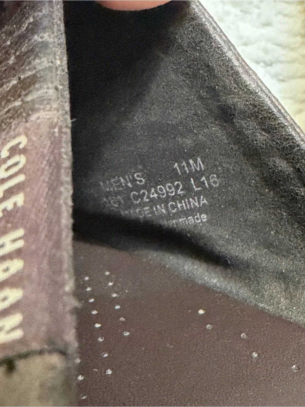 Cole Haan Brown Leather Slip On Sandals Men’s Size 11